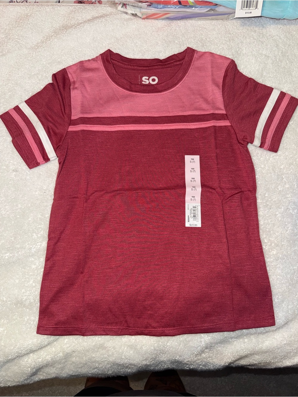 Girls tee
Size 7
Burgundy 
Brand new 

Clear 10
5oz